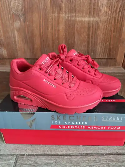 Zapatillas rojas Skechers N°35 - miniatura 3