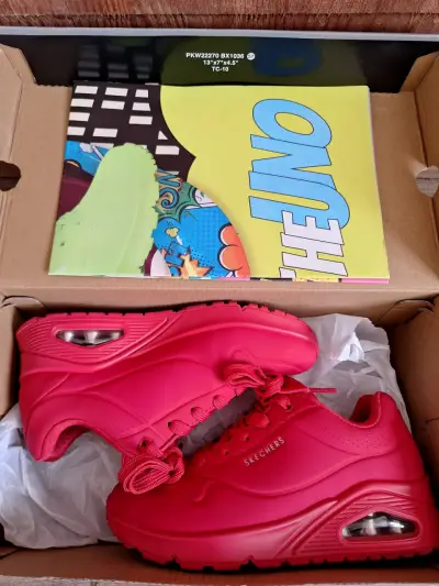 Zapatillas rojas Skechers N°35 - miniatura 4