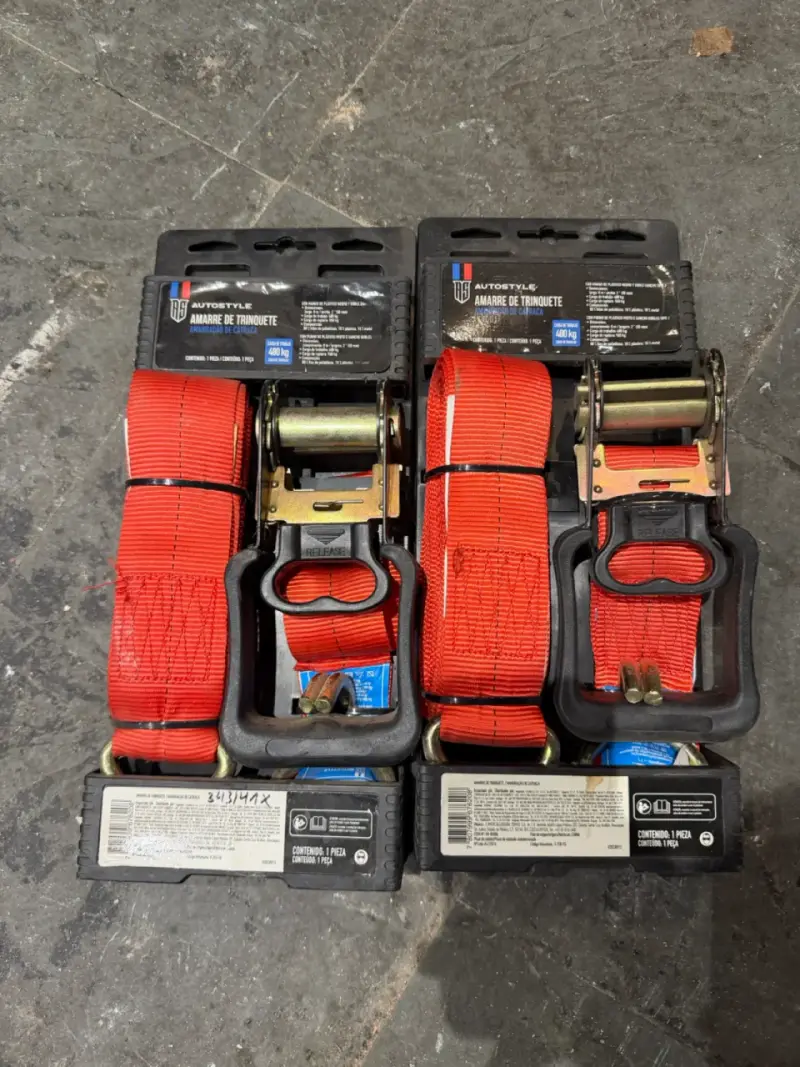 Correa de Amarre de Trinquete Autostyle 8m Roja