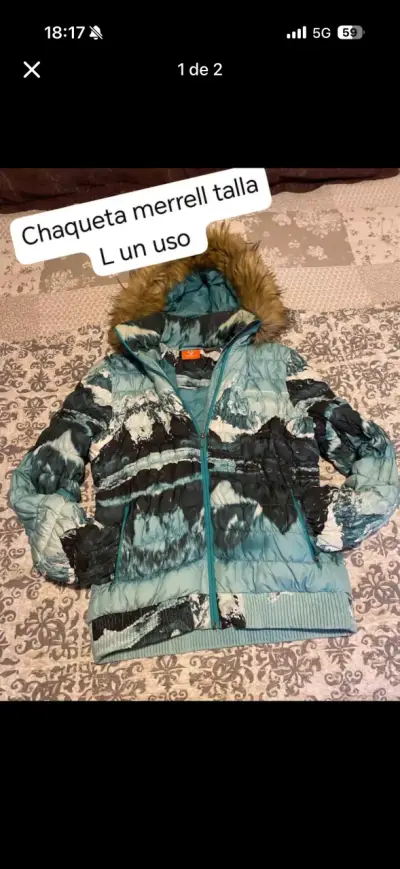 Chaqueta impermeable Columbia talla L nueva - miniatura 2