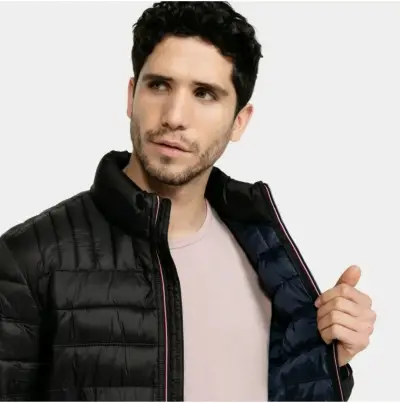 Chaqueta acolchada negra Tommy Hilfiger para hombre - miniatura 2