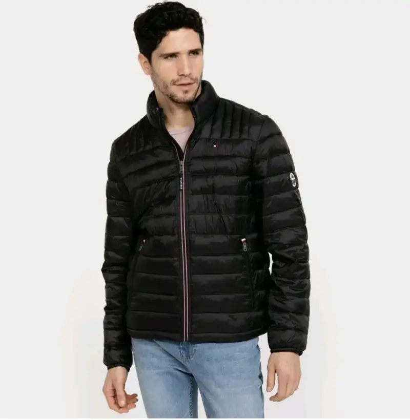 Chaqueta acolchada negra Tommy Hilfiger para hombre - 4