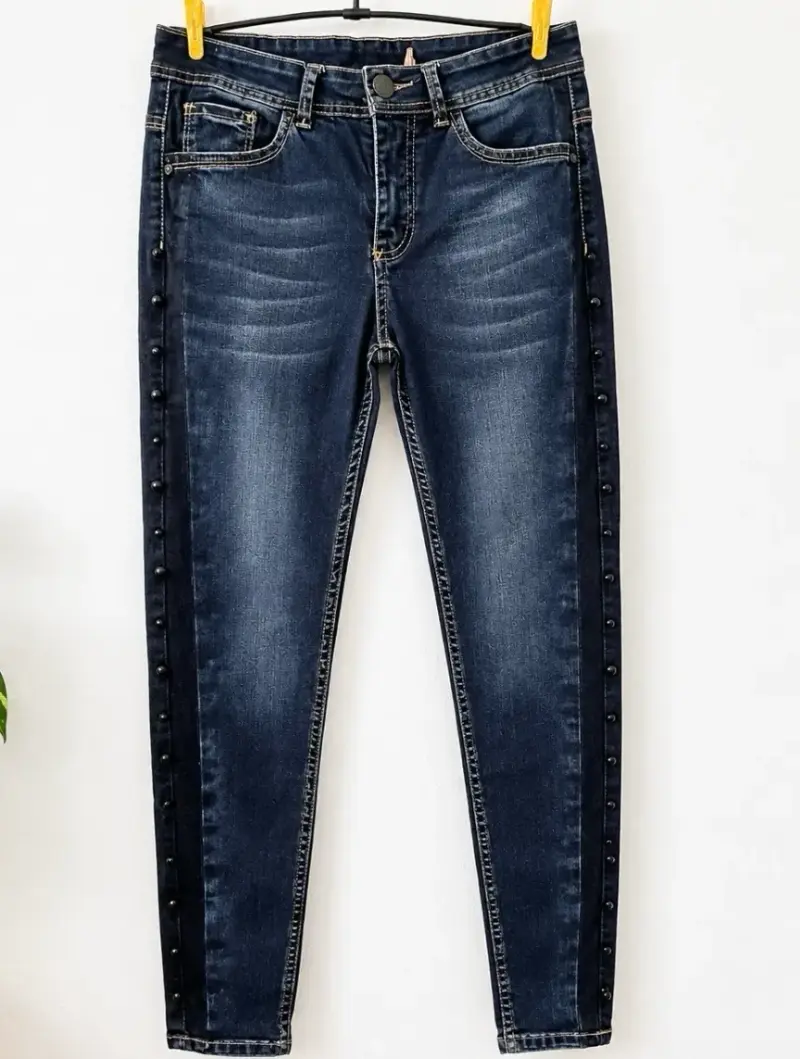 Jeans ajustados mujer Efesis con botones laterales