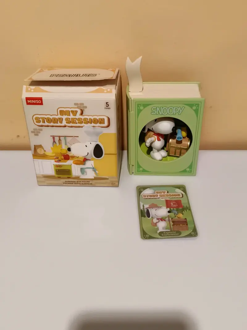 Figura sorpresa Snoopy My Story Session Miniso