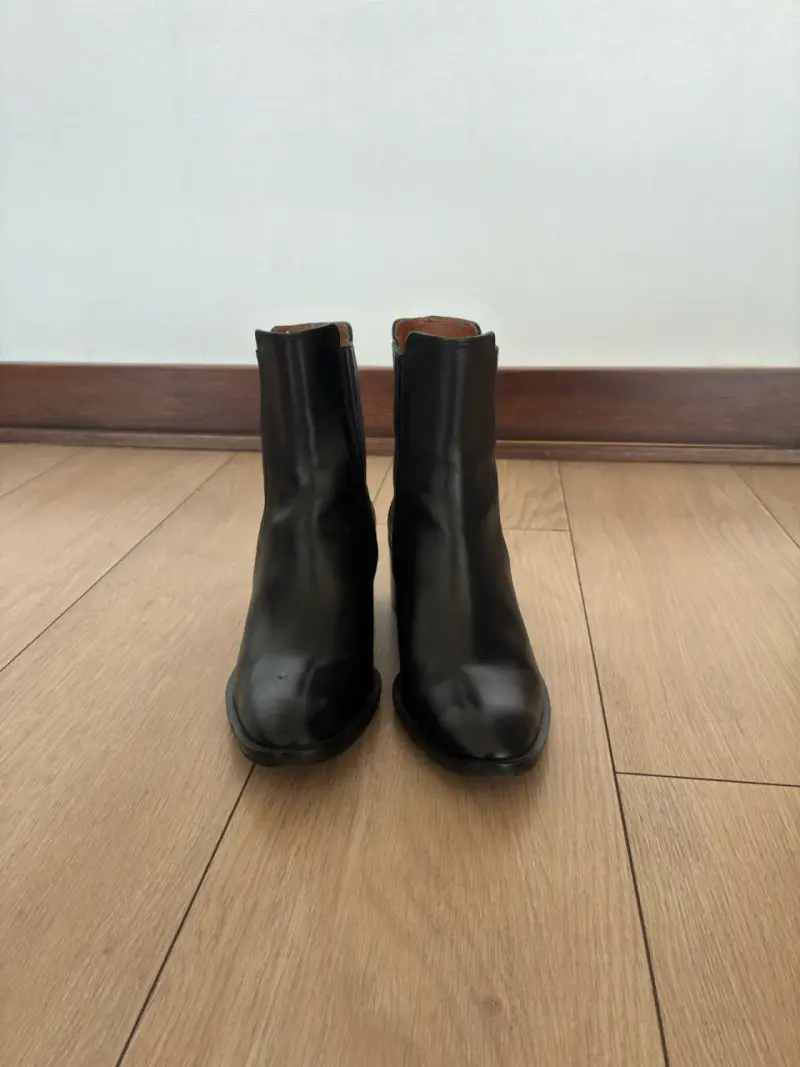 Botines de cuero negro Prüne talla 37
