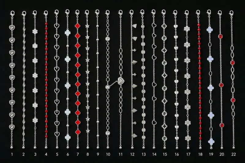 Pulseras de plata 925 con dijes variados