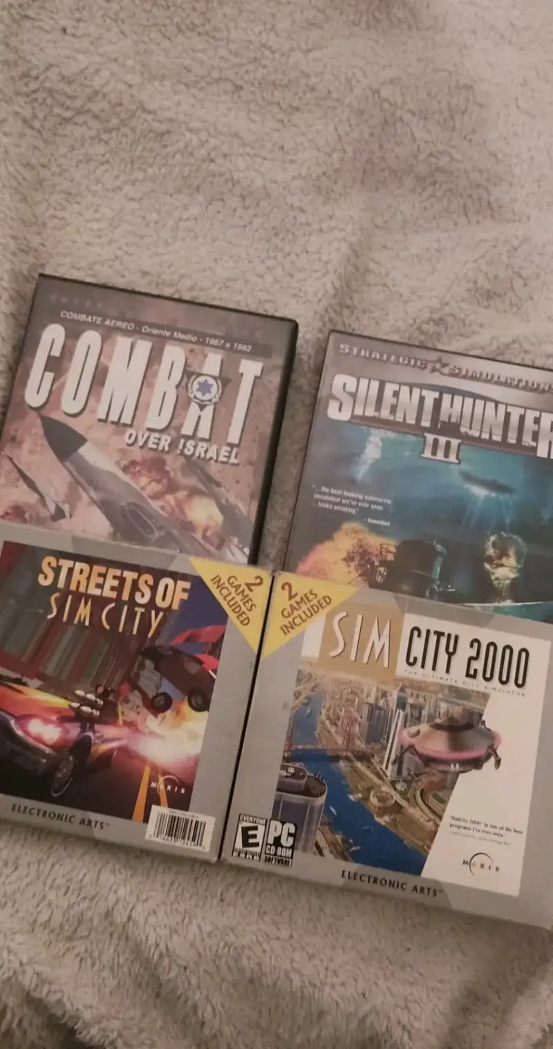 Simcity/ combat over Israel/ Silent hunter III ORI