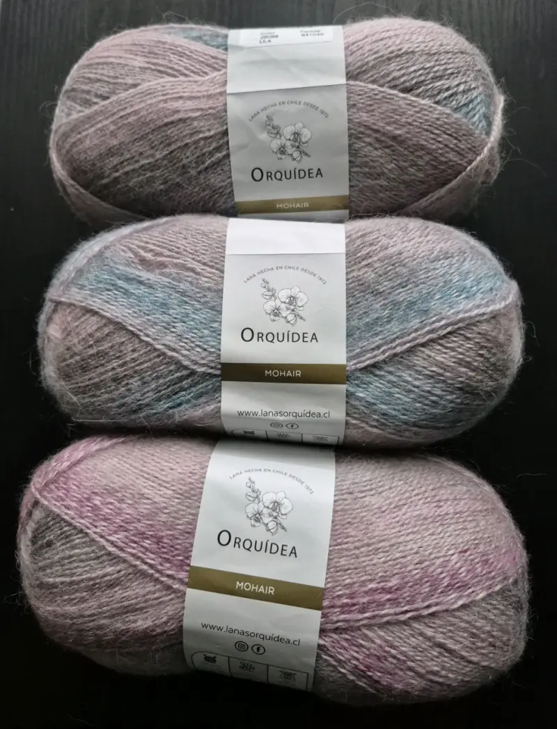 Lana Mohair Orquídea Color Lila