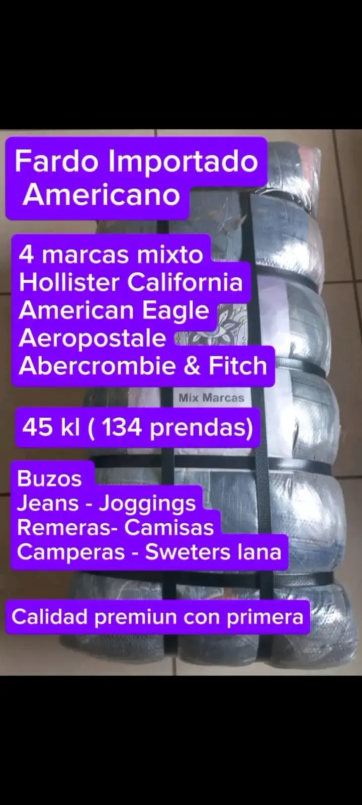 Fardo Ropa Americana Mixta 135 Prendas - 2