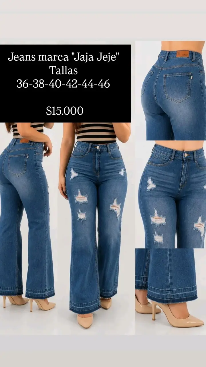 Jeans acampanados Jaja Jeje para mujer