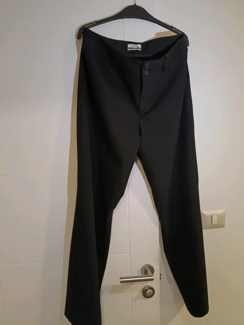 Pantalones de vestir Sybilla XL en negro y cuadros