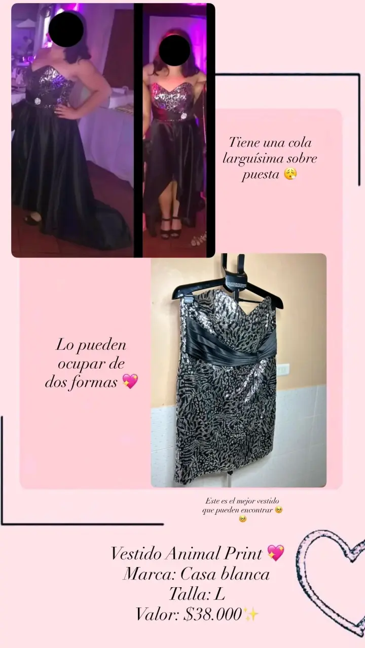 Vestido Animal Print Casa Blanca Talla L