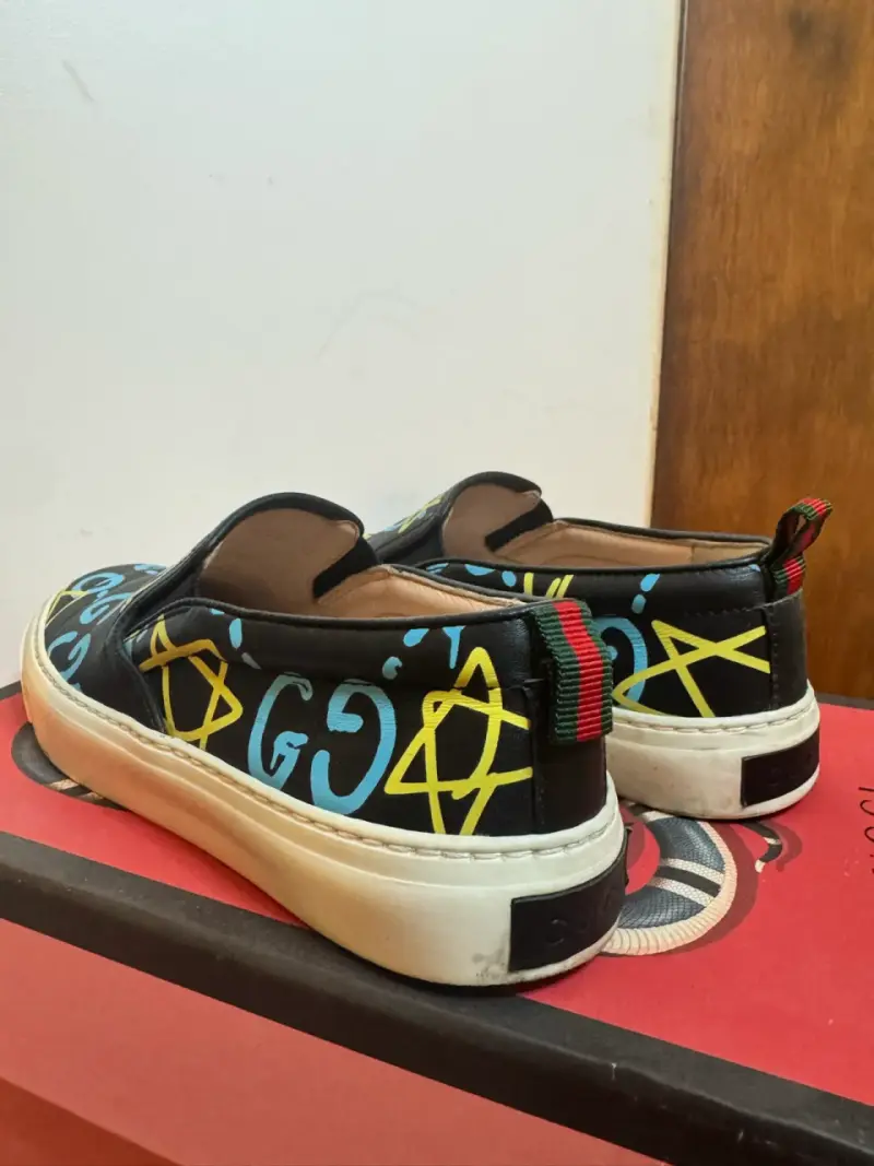 Zapatillas slip-on Gucci con diseño gráfico T35 - 3