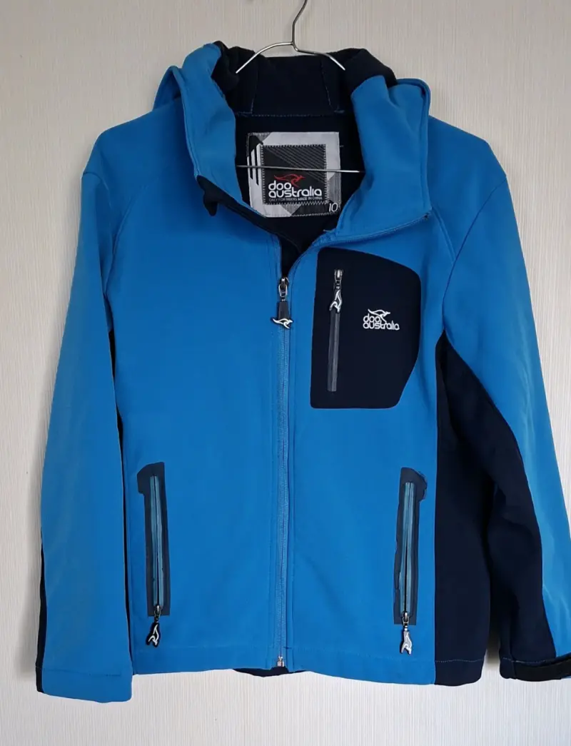 Chaqueta softshell azul para niño Doo Australia