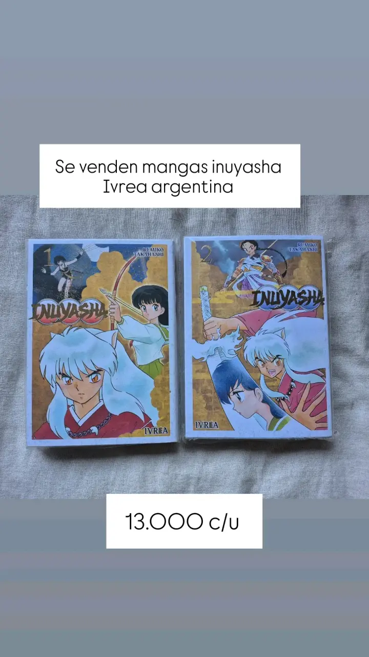 Mangas Inuyasha Tomos 1 y 2 de Rumiko Takahashi