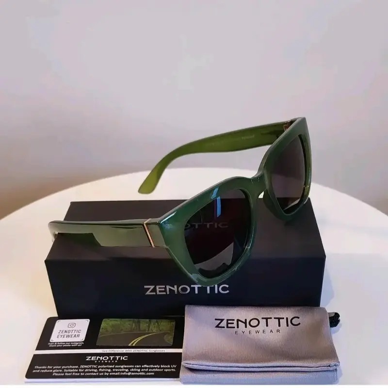 Gafas de sol verdes Zenottic estilo retro - 3