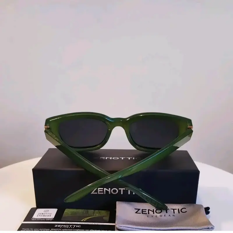 Gafas de sol verdes Zenottic estilo retro - 4