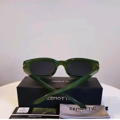 Gafas de sol verdes Zenottic estilo retro - miniatura 4