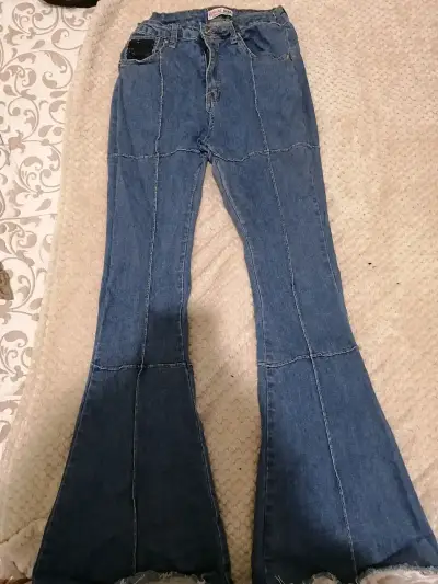 Jeans Push up flare marca menina - miniatura 1