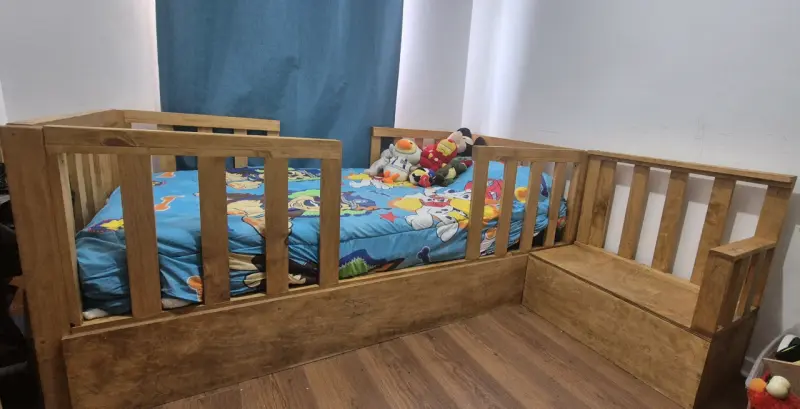 Cama de Madera para Niños con Colchón Celta
