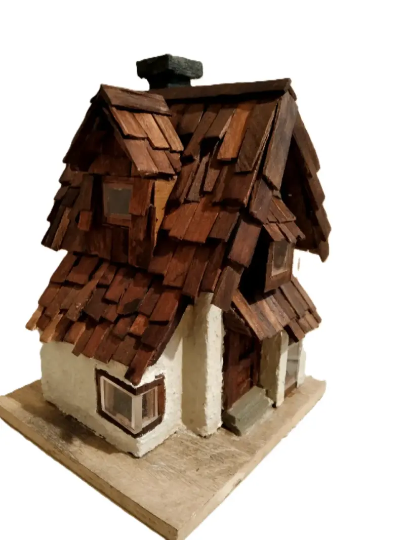 Casa de Madera en Miniatura Decorativa
