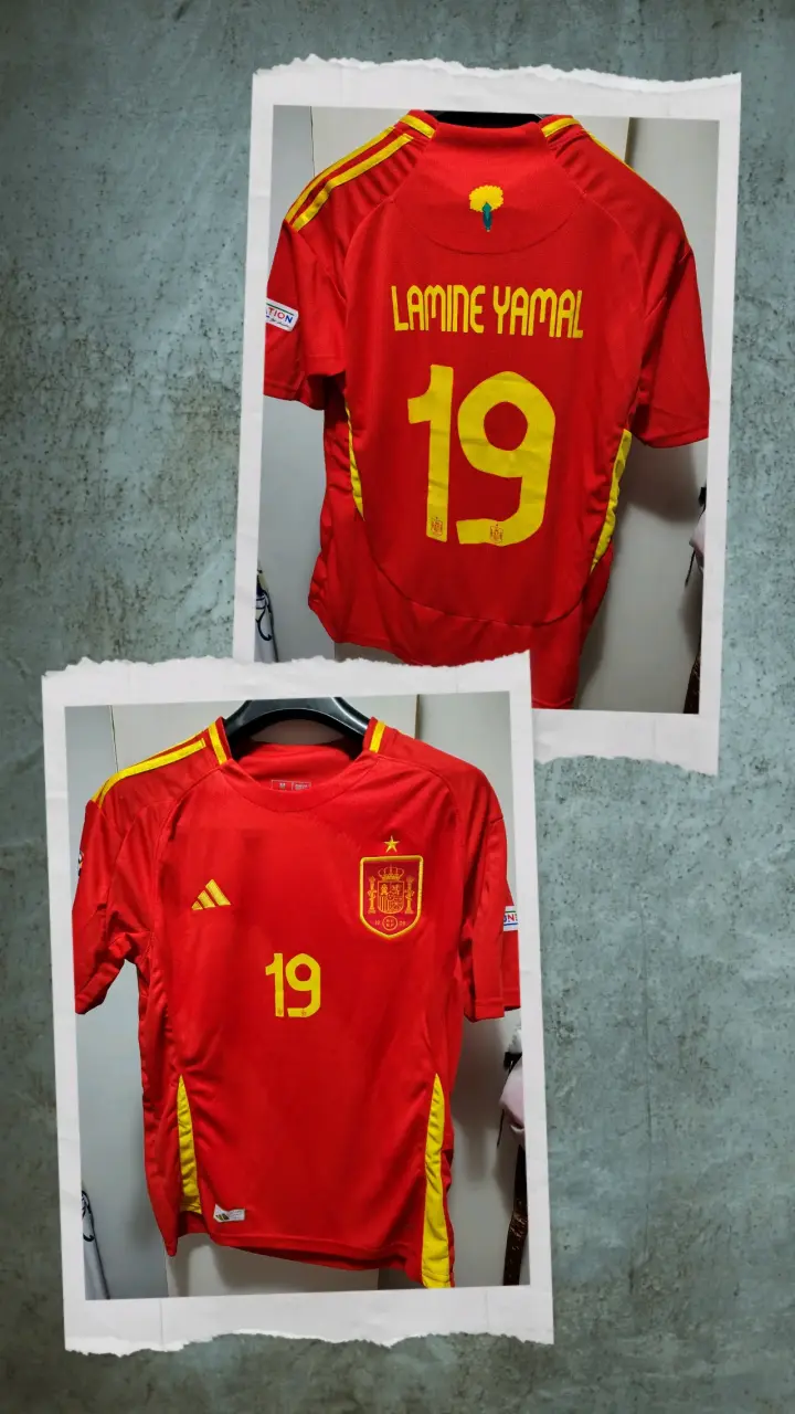 Camiseta Roja Selección España Lamine Yamal