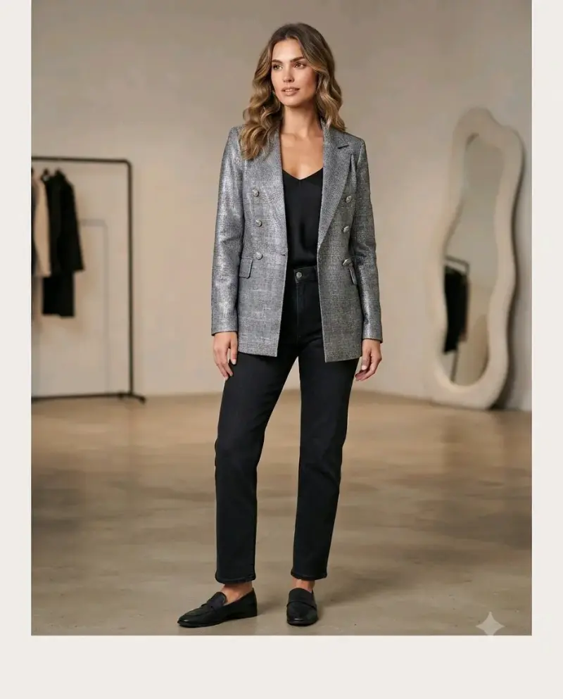 Blazer gris de mujer S.Cocci elegante