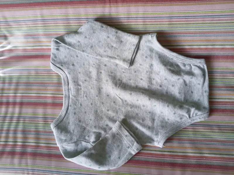 Body de bebé gris con mangas largas Mota - 2