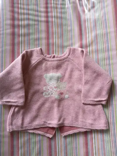 Conjunto de bebé rosa con diseño de oso Mayoral - miniatura 1