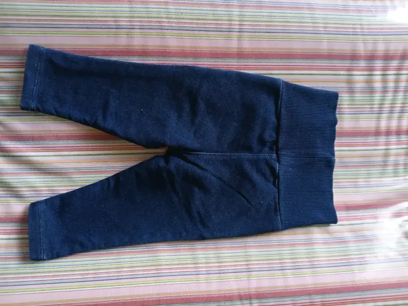 Pantalones de bebé azul Boboli con bordado floral - 2
