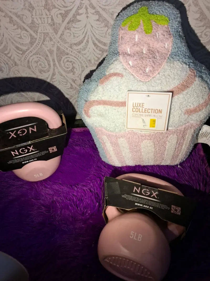 Kettlebell NGX 5LB Rosa y Cojín Cupcake