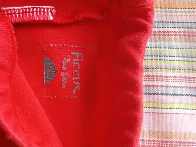 Pantalones cortos rojos para bebé Ficus - miniatura 3
