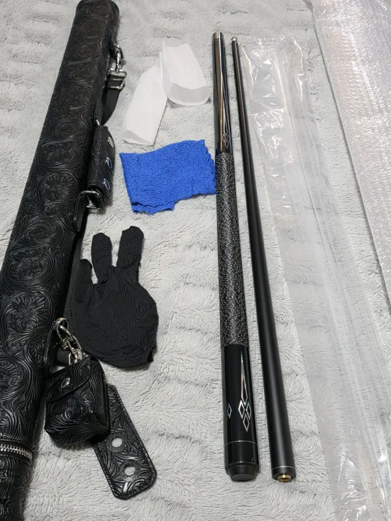 Taco de billar De fibra con estuche y accesorios