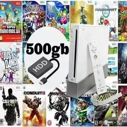 Wii Disco Duro Juegos 500 GB,