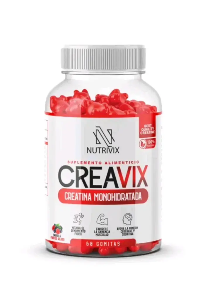 Gomitas de Creatina Monohidratada Nutrivix 68 unidades