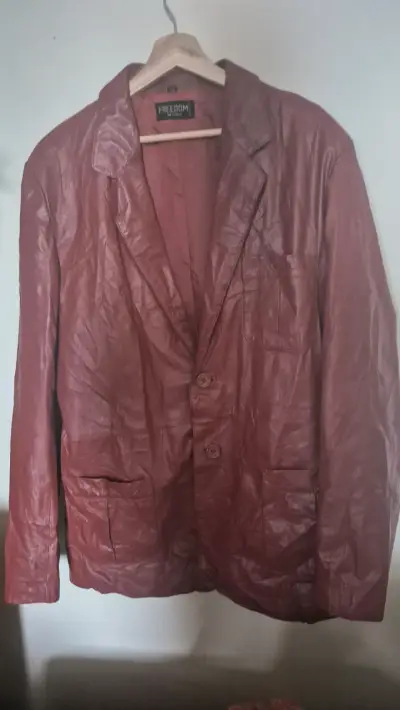 Blazer de cuero100% rojo Freedom para hoe - miniatura 1