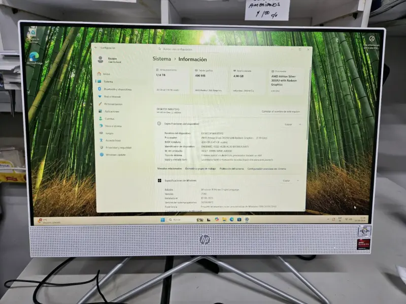 Computador All-in-One HP 24" Ultra HD - 3