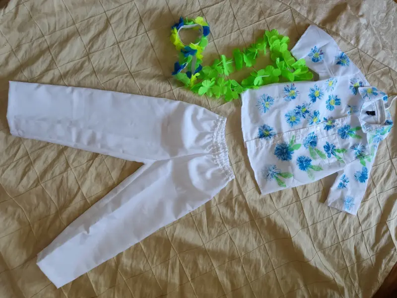 Traje pascuense, hawaiano niño, Rapa nui - 1