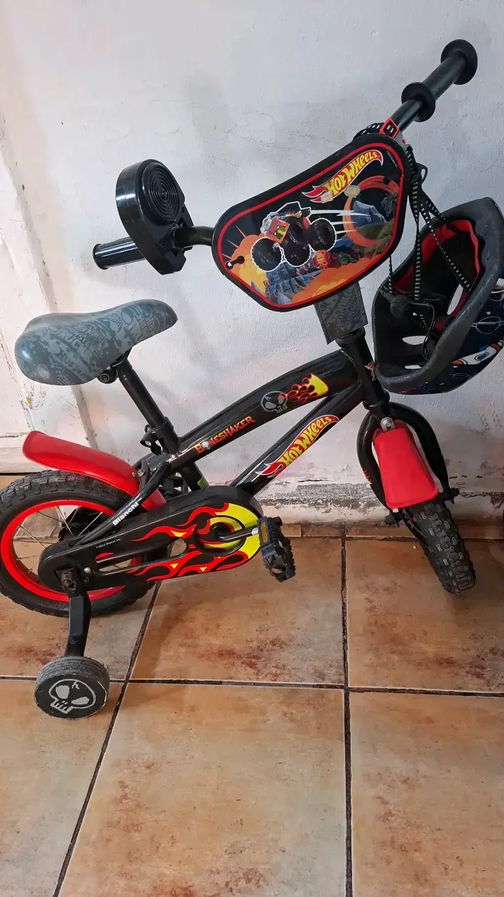 Bicicleta Infantil Bianchi Hotwheels Aro 12 Negra - 2