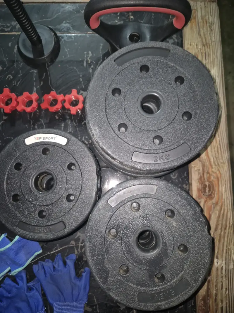 Set de Pesas Ajustables con Discos y Barras - 2