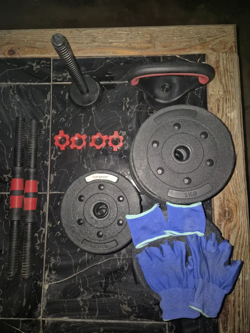 Set de Pesas Ajustables con Discos y Barras - 3