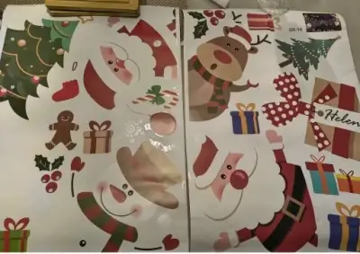 Adhesivos Navideños Decorativos para Ventanas - miniatura 1