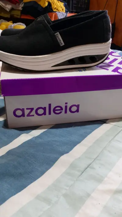 Zapatillas negras Azaleia Angelo para mujer - miniatura 4