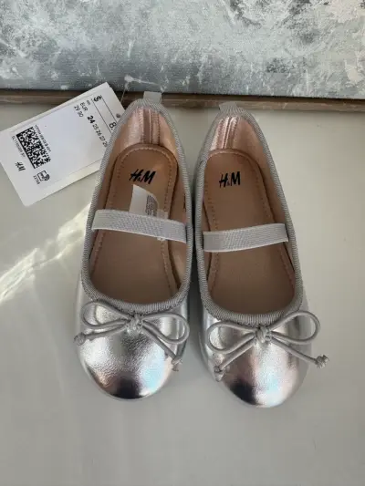 Bailarinas plateadas para niña H&M - miniatura 1