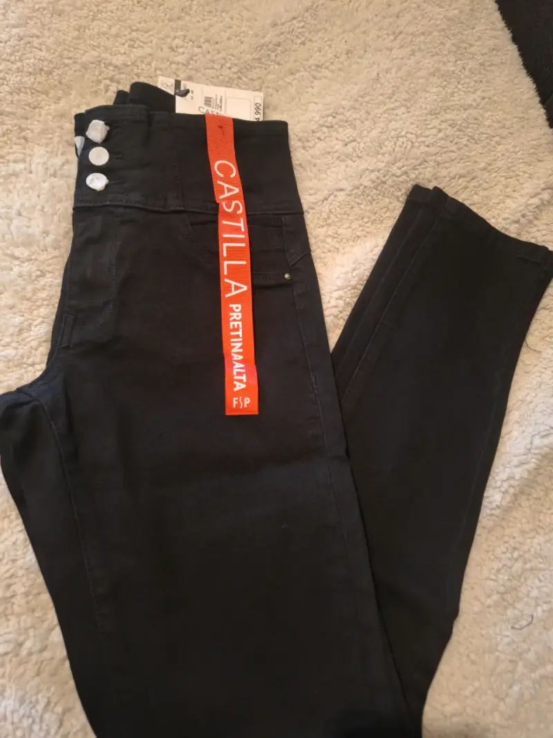 Jeans pitillo pretina alta Fashion Park talla 38 - 2