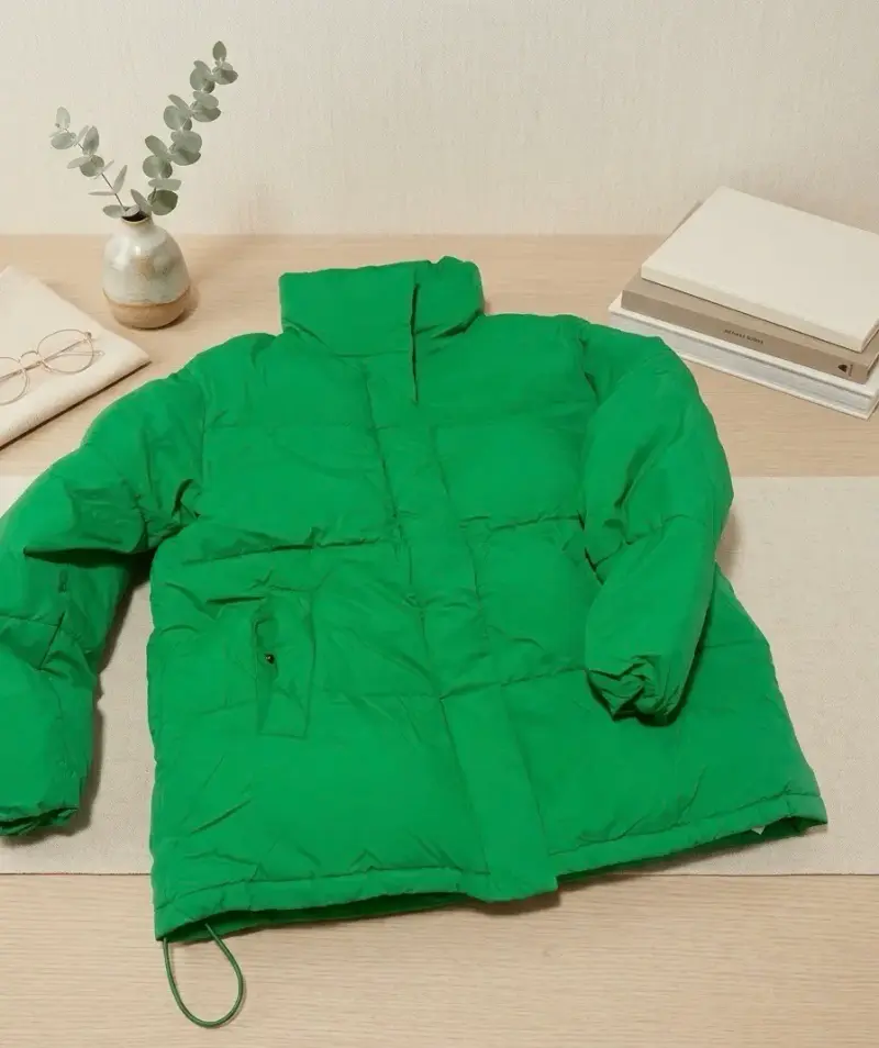 Chaqueta acolchada verde para mujer Zara - 3