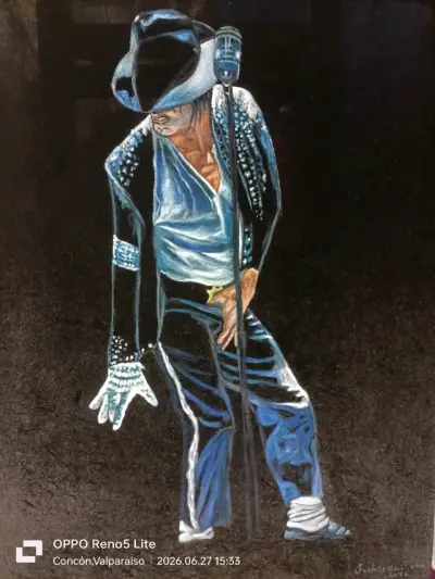 Pintura de artista famoso en escena - miniatura 1