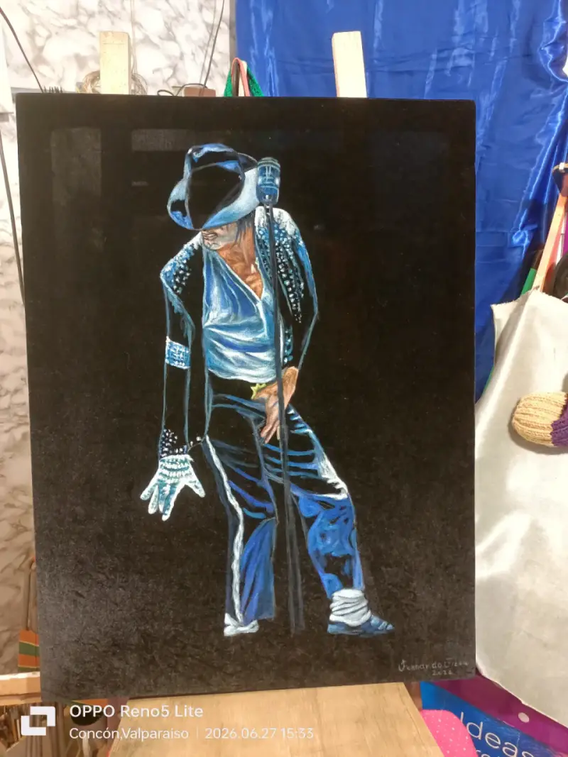 Pintura de artista famoso en escena - 2
