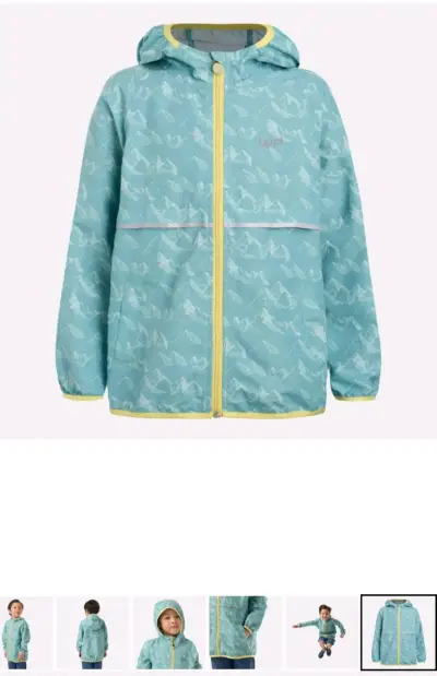 Chaqueta cortaviento para niño Lippi turquesa - miniatura 4