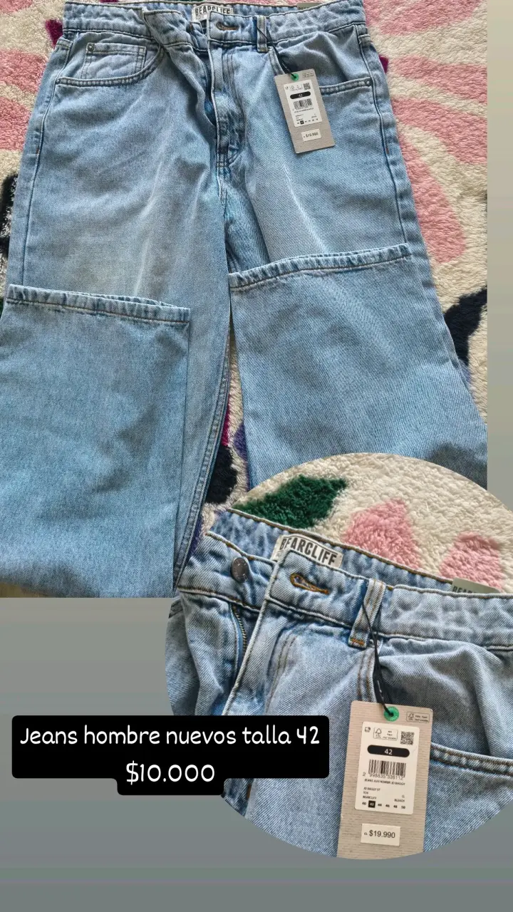 Jeans hombre nuevos Bearcliff talla 42 - 1